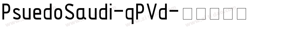 PsuedoSaudi-qPVd字体转换