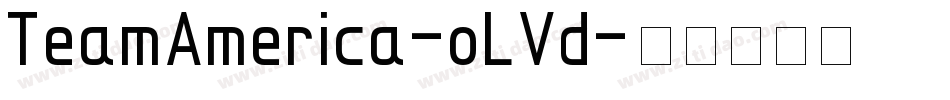 TeamAmerica-oLVd字体转换