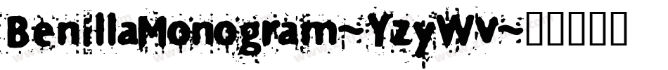 BenillaMonogram-YzyWv字体转换