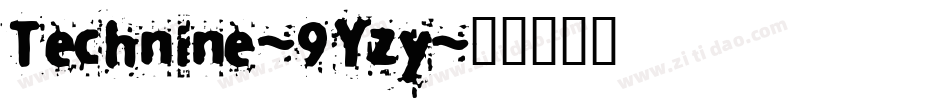 Technine-9Yzy字体转换