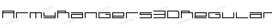 ArmyRangers3DRegular-7a0D字体转换