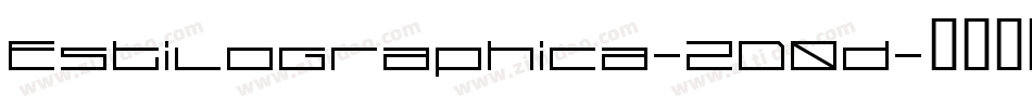 Estilographica-2D0d字体转换