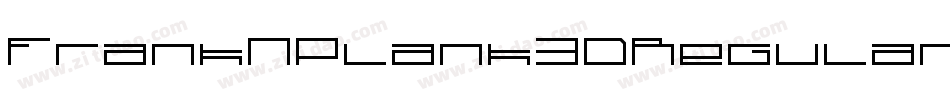 FrankNPlank3DRegular-lm0d字体转换