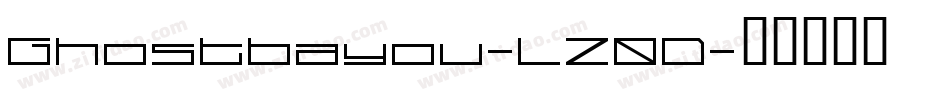 Ghostbayou-LZ0D字体转换