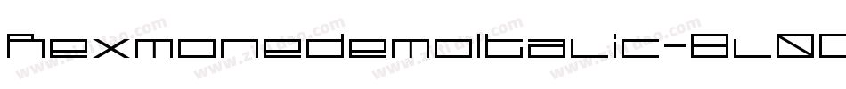 RexmonedemoItalic-8l0D字体转换 RexmonedemoItalic-8l0D字体转换