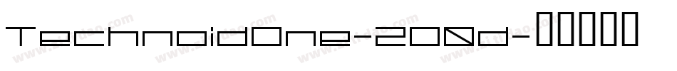 TechnoidOne-2O0d字体转换 TechnoidOne-2O0d字体转换