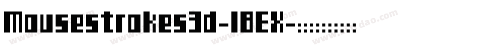 Mousestrokes3d-l8EX字体转换