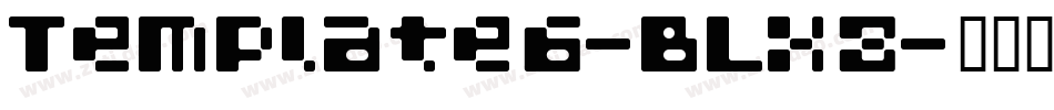 Template6-BLX8字体转换