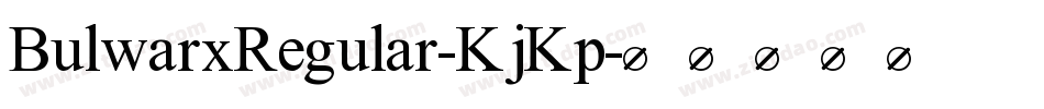 BulwarxRegular-KjKp字体转换