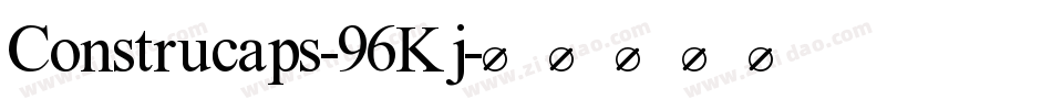 Construcaps-96Kj字体转换