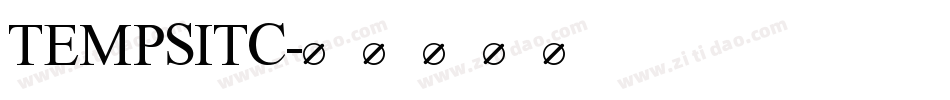TEMPSITC字体转换