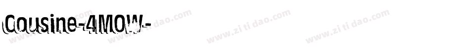 Cousine-4M0W字体转换