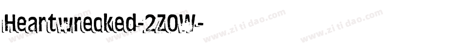 Heartwrecked-2Z0W字体转换