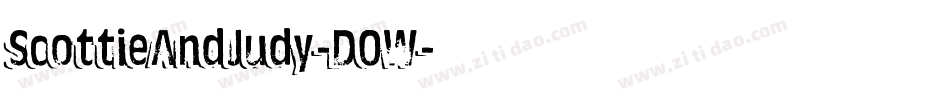 ScottieAndJudy-D0W字体转换