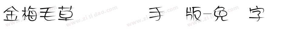 金梅毛草书国际码手机版字体转换