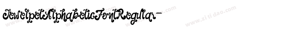 JewelpetAlphabeticFontRegular-35Gy字体转换