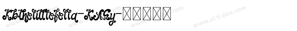 Kbthelittlefella-KAGy字体转换