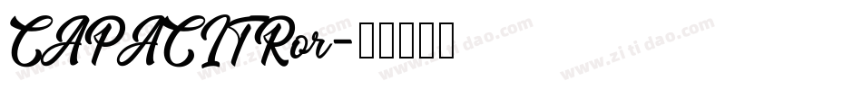 CAPACITRor字体转换