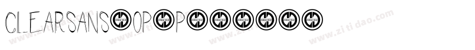ClearSans-OP0p字体转换