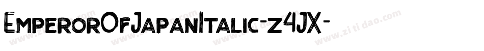 EmperorOfJapanItalic-z4JX字体转换
