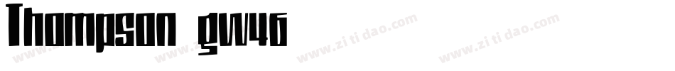 Thompson-gw46字体转换