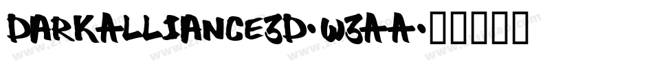 DarkAlliance3D-W3AA字体转换