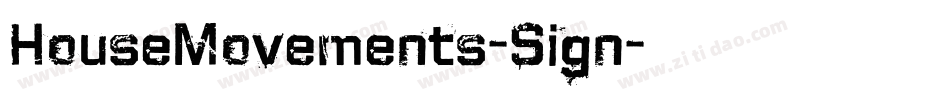 HouseMovements-Sign字体转换