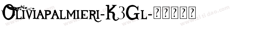 Oliviapalmieri-K3Gl字体转换