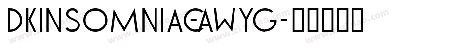 Dkinsomniac-AWYg字体转换