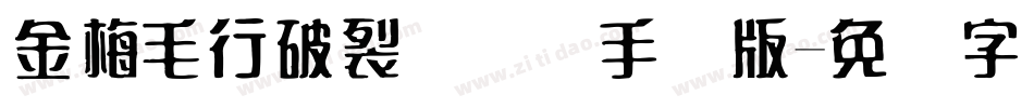 金梅毛行破裂国际码手机版字体转换