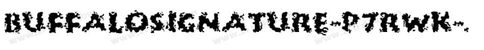 Buffalosignature-p7RWK字体转换
