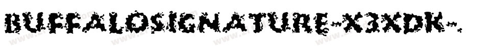Buffalosignature-x3xDK字体转换
