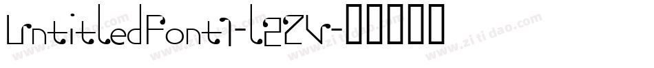 UntitledFont1-l2ZV字体转换