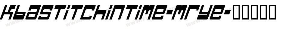 Kbastitchintime-MrYe字体转换