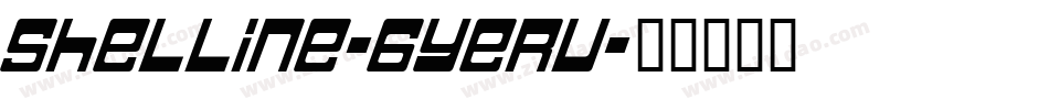 Shelline-6YeRv字体转换