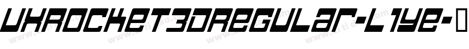 VxRocket3DRegular-l1Ye字体转换