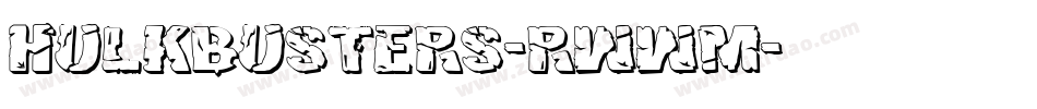 Hulkbusters-RWWM字体转换