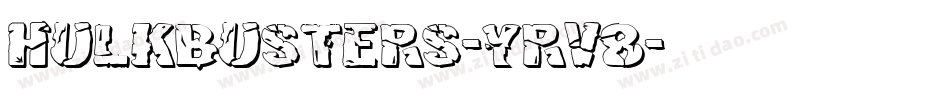 Hulkbusters-YRv8字体转换
