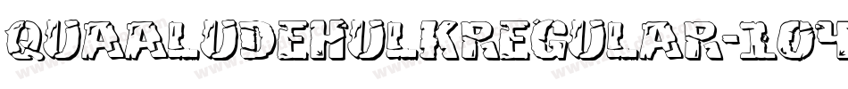 QuaaludeHulkRegular-104Z字体转换