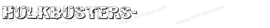 hulkbusters字体转换