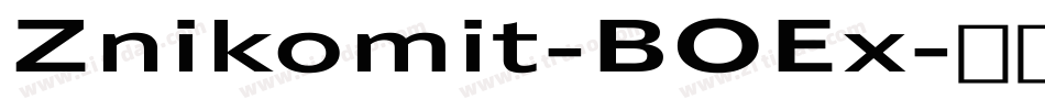 Znikomit-BOEx字体转换
