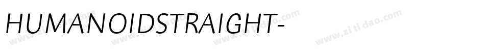 HUMANOIDSTRAIGHT字体转换