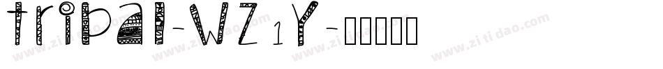 Tribal-WZ1Y字体转换