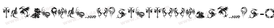 TribalDragonsTattooDesigns-V05y字体转换