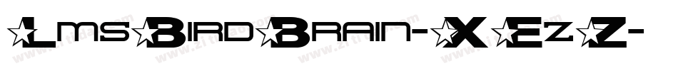 LmsBirdBrain-XEzZ字体转换