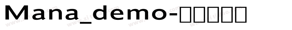 Mana_demo字体转换