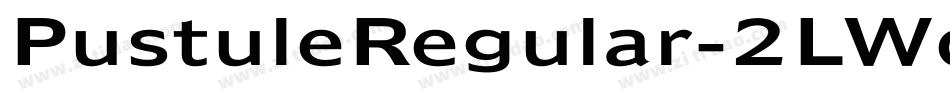 PustuleRegular-2LWd字体转换