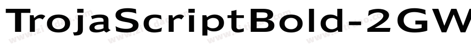TrojaScriptBold-2GWd字体转换