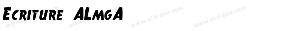 Ecriture-ALmgA字体转换