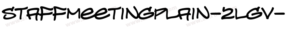 Staffmeetingplain-2lGv字体转换